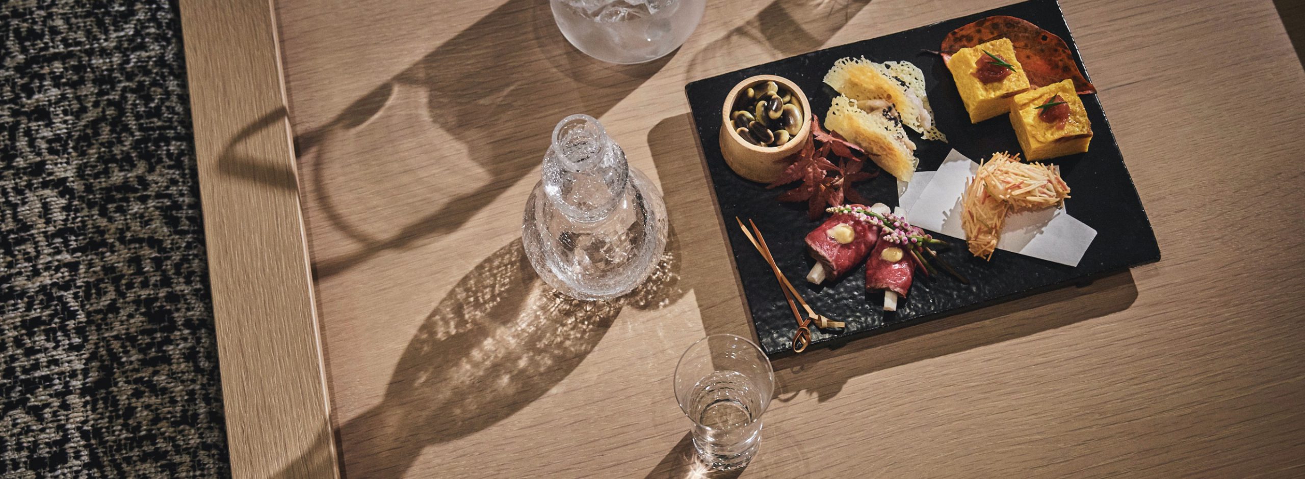 息子と過ごす、親子水入らずの時間。和モダンの空間で酒肴を楽しむ