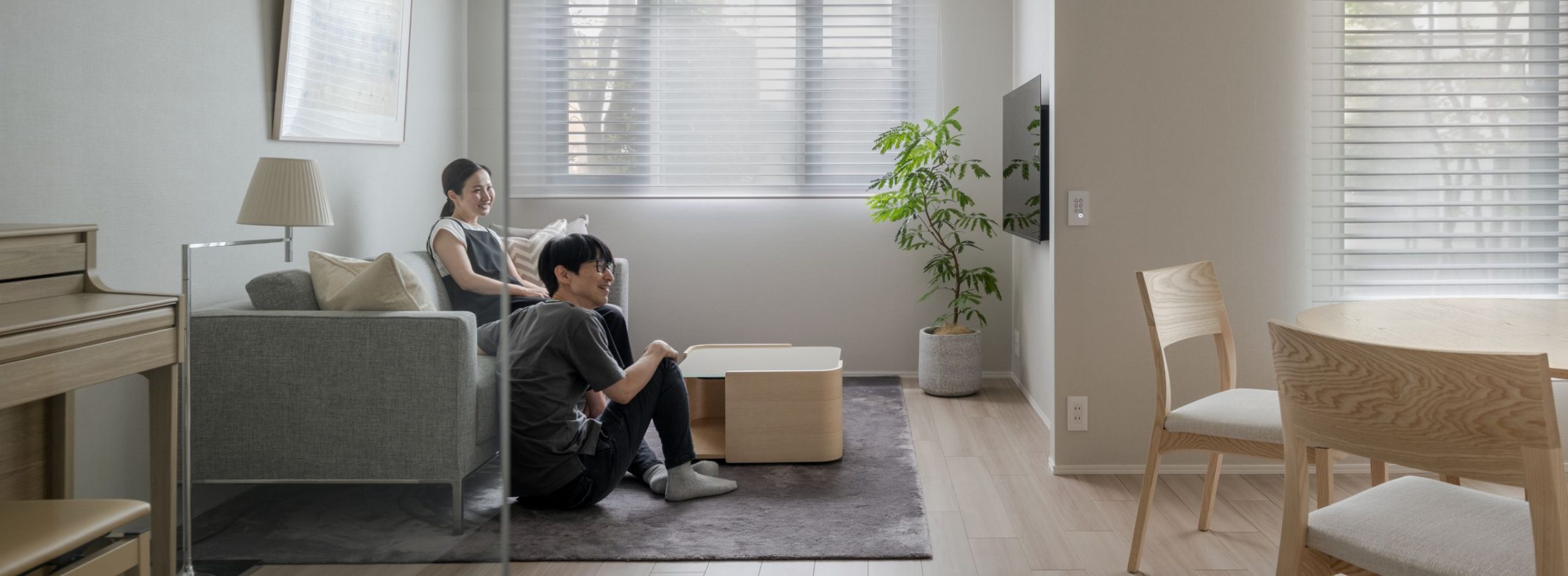 品格ある光の陰影を生かすメゾネット空間